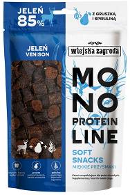 Wiejska Zagroda Monoprotein Soft Snacks Przysmaki z jeleniem dla psa 115g