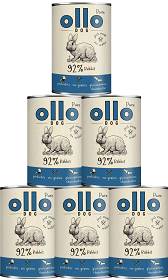 Ollo Pure Rabbit Adult Mokra Karma z królikiem dla psa 8x400g PAKIET