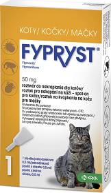 KRKA Fypryst Spot On Krople na kleszcze i pchły dla kota (1pipeta 0.5ml)