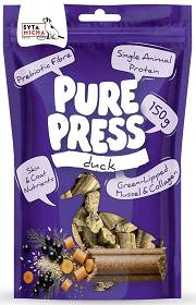 Syta Micha Pure Press Duck Przysmaki tłoczone na zimno z kaczką dla psa 150g