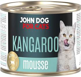 John Dog for Cats Adult Kangaroo Mousse Mokra Karma z kangurem dla kota 200g