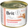 Brit Veterinary Diet Pies Renal Tuna&Salmon&Pea Mokra Karma z tuńczykiem i łososiem 200g