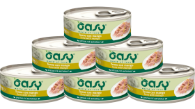 Oasy Natural Adult Tuna with Mango Mokra Karma z tuńczykiem i mango dla kota 6x70g PAKIET