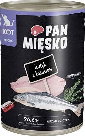 Pan Mięsko Kitten Mokra Karma z indykiem i łososiem 400g