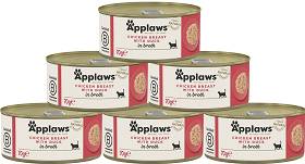 Applaws Natural Kot Food in Broth Mokra Karma z kurczakiem i kaczką w bulionie 12x70 PAKIET