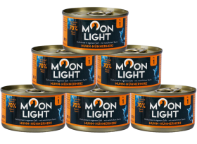 Moonlight Dinner nr 1  Mokra Karma z kurczakiem i sercami dla kota 6x80g PAKIET