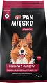 Pan Mięsko Pies Medium Adult Półwilgotna Karma z wołowiną i jagnięciną dla psa 9kg