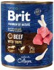 Brit Premium by Nature Pies Beef with Tripe Mokra karma z wołowina 800g