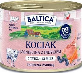 Baltica Smaki Regionów Adult Mokra Karma z jagnięciną i indykiem dla kociąt 185g
