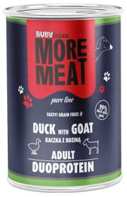 BUBAlicious More Meat Duo Adult Mokra Karma z kaczką i kozą dla psa 400g WYPRZEDAŻ