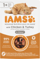 IAMS Cat Delights Chicken&Turkey Mokra Karma z kurczakiem i indykiem dla kota 85g