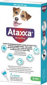 KRKA Ataxxa Krople na kleszcze i pchły dla psa 4-10kg (1 pipeta 1.0ml)