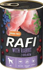 Rafi Pies with Rabbit Mokra Karma z królikiem, borówką i żurawiną 400g