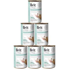 Brit Veterinary Diet Pies Struvite Turkey&Pea Mokra Karma z indykiem 6x400g PAKIET