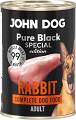 John Dog Pies Adult Pure Black Special Edition Rabbit Mokra Karma z królikiem 400g