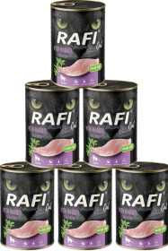 Rafi Kot Sterilised Mokra Karma z królikiem 12x400g PAKIET