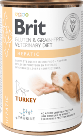 Brit Veterinary Diet Pies Hepatic Turkey Mokra Karma z indykiem 400g