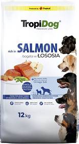 Tropidog Premium Adult Salmon Sucha Karma z łososiem dla psa 12kg