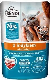 Frendi Mokra Karma z indykiem w sosie dla kota 100g