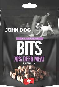 John Dog Soft Bites Cubes Przysmak z jeleniem 100g