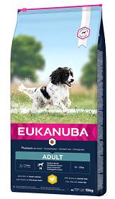 Eukanuba Pies Adult Medium Breed Sucha Karma 15kg+3kg GRATIS
