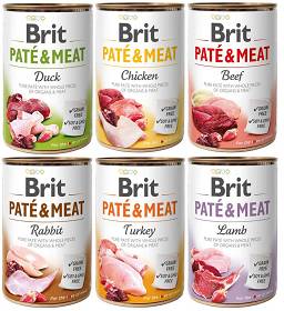 Brit Pate & Meat Mokra Karma dla psa  6x400g PAKIET Degustacyjny