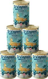 Łapsie z Natury Adult Mokra Karma z koziną i miętą dla psa 6x400g PAKIET
