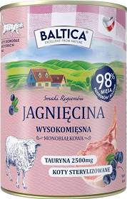 Baltica Smaki Regionów Adult Mokra Karma z jagnięciną dla kota 400g
