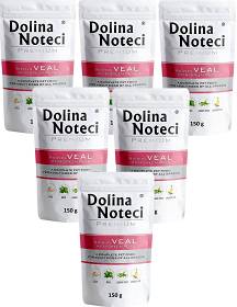 Dolina Noteci Premium Adult Mokra Karma z cielęciną i zielonym groszkiem dla psa 10x150g PAKIET