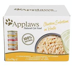 Applaws Natural Kot Food Mokra Karma z kurczakiem 12x70g MULTIPACK