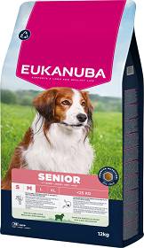 Eukanuba Pies Small & Medium Senior Lamb & Rice Sucha Karma z jagnięciną 2x12kg DWU-PAK