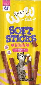 WOW Cat Soft Sticks Huhn Przysmak z kurczakem dla kota 6x5g