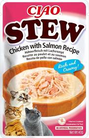 Inaba Cat Ciao Stew Chicken with Salmon Przysmak dla kota 40g