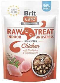 Brit Care Przysmak Raw Treat Indoor&Antistress z kurczakiem i serdecznikiem dla kota 40g