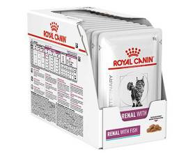 Royal Canin Veterinary Kot Renal with Fish Mokra Karma z rybami 12x85g PAKIET