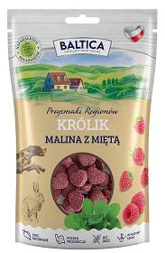 Baltica Smaki Regionów Królik i malina z miętą przysmak 100g