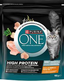 Purina ONE High Protein Kot Adult Sucha Karma z kurczakiem 900g
