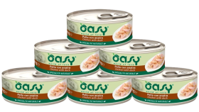 Oasy Natural Adult Chicken with Duck Mokra Karma z kurczakiem i kaczką dla kota 6x70g PAKIET