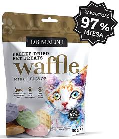 Dr Malou Przysmak Wafle dla kota 60g MIX