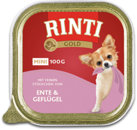 Rinti Gold Mini Pies Mokra Karma z kaczką i drobiem (ente&geflugel) op. 100g