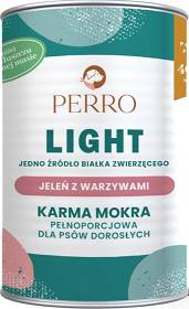 Perro Light Adult Mokra Karma z jeleniem i warzywami dla psa 400g