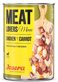 Josera Pies Adult Meat Lovers Menu Chicken with Carrot Mokra Karma z kurczakiem 400g