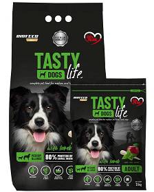 Biofeed Tasty Dogs Lamb Adult Medium&Large Sucha Karma z jagnięciną dla psa 12kg+3kg GRATIS