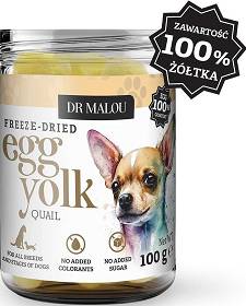 Dr Malou Przysmak Żółtko przepiórcze dla kota 100g