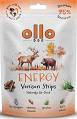 Ollo Air-Dried Dried Energy Venison Strips Przysmaki z dziczyzną dla psa 80g