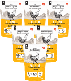 Wiejska Zagroda Mokra Karma Monoproteinowa z kurczakiem dla kota 12x85g SASZETKA PAKIET