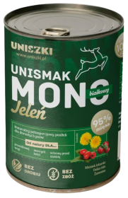 Uniszki Unismak Adult Mono Mokra Karma z jeleniem dla psa 400g