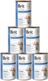 Brit Veterinary Diet Recovery Salmon Mokra Karma z łososiem dla psa i kota 6x400g PAKIET