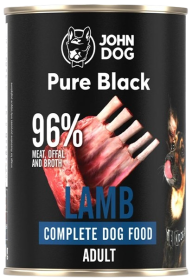 John Dog Pies Adult Pure Black Mokra Karma z Jagnięciną 400g 