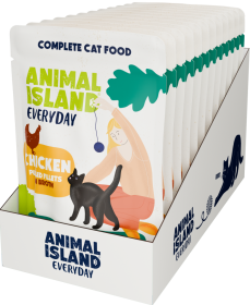 Animal Island Everyday Chicken in Broth Mokra Karma z kurczakiem w rosole dla kota 12x85g